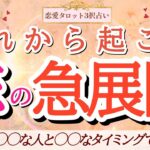 【恋愛タロット3択】準備はいいですか？これからやってくる嬉しい未来♡あなたと恋の急展開を起こす人は誰？二人がこの恋に望んでいることは？どんな進展が訪れる？大切な合図を見逃さないで☆バランガン浜田らっこ