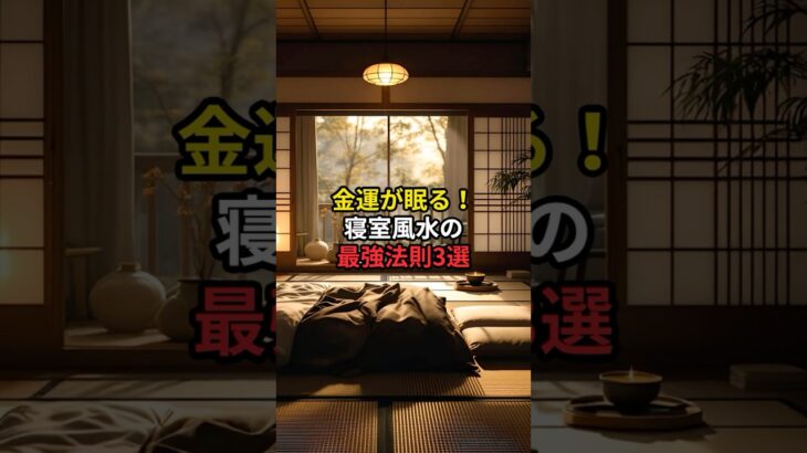金運が眠る!寝室風水の最強法則3選#寝室風水 #金運アップ #開運習慣 #風水の力 #豊かさの波動