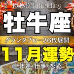 牡牛座♉想像以上の喜びに大満足しているあなたが見えます✨11月運勢✨全体運・仕事・恋愛・アドバイス🌝月星座・惑星星座おうし座さんも⭐個人鑑定級リーディング