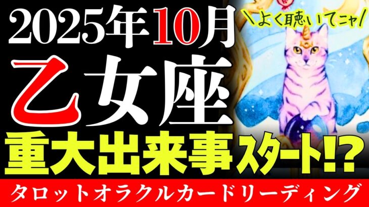 【乙女座】お金と仲間ゲット‼️新スタート決めていくｩｳ‼️☺️│不思議と当たる!?意外と役立つ│タロットオラクルカード│魂に響く占い【10月】