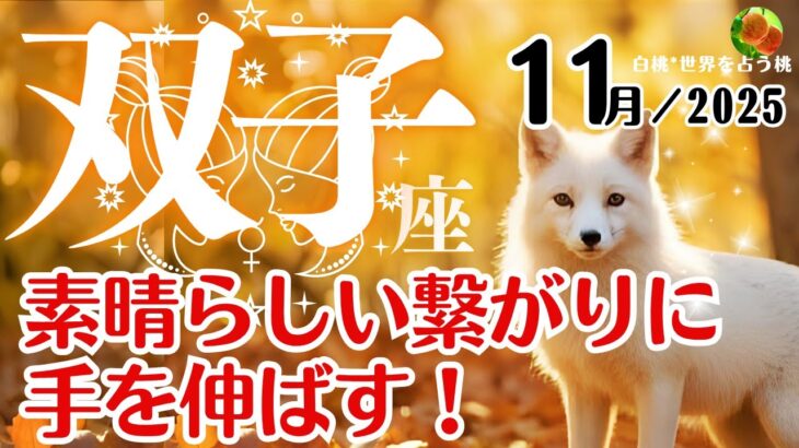 双子座♊2025年11月☆素晴らしい繋がりに手を伸ばす!