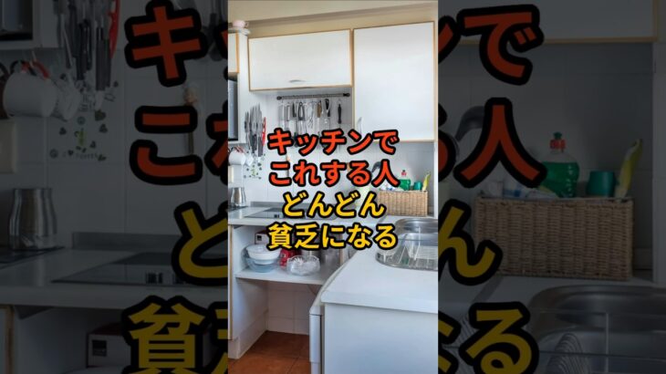 何故かキッチンでするとどんどん貧乏になること #shorts #風水 #金運 #整理整頓
