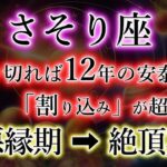 さそり座《12年の安泰》ただし「割り込む人」を振り切る意識が必要【悪縁期→絶頂期】の蠍座を解説。