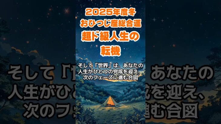 【牡羊座】2025年冬のおひつじ座の総合運～超ド級人生の転機～ #牡羊座 #おひつじ座 #牡羊座の運勢