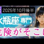 【水瓶座♒2025年10月後半】一見とても良いものに実は危険が潜んでいる⚠水瓶座の運勢占い