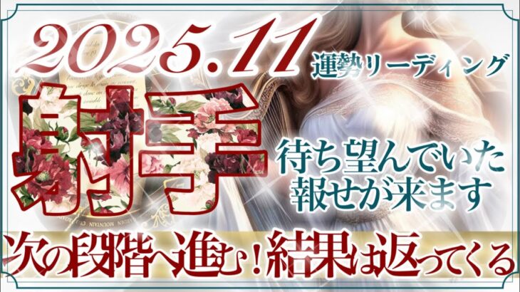 【いて座さん👑】11月あなたに起こること🔮もう心配はいらない‼️カッコ良すぎる射手座さん👏✨意志力・決断力の高まり💫困難は過ぎ去り顔を上げて力強く前進‼️【タロット・ルノルマン・オラクルカード占い】