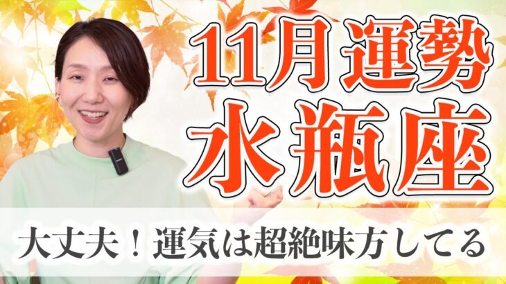 11月 水瓶座の運勢♑️ / 覚悟してください！ここから幸せになれます✨【トートタロット & 西洋占星術】