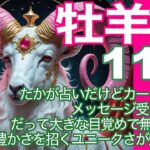 牡羊座♈️11月＊たかが占いだけどカードの凄いメッセージ受け取って　だって大きな目覚めで無敵の11月　成功・豊かさを招くユニークさが煌めく時＊魂のリーディング