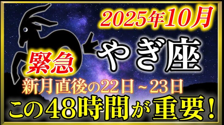 【山羊座♑️金運】努力が報われる堅実金運！10月21日新月直後から社会的評価が変わる奇跡の時【12星座占い】