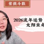 2026流年运势（八）：太阳坐命｜紫微斗数｜流年运势｜丙午年｜太阳坐命