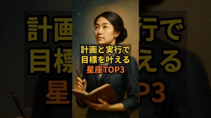 計画と実行で目標を叶える星座TOP3