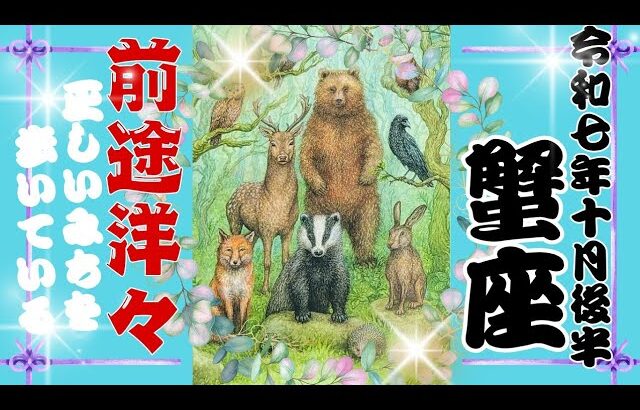 【10月後半♋️】蟹座さんの運勢🦋前途洋々!!正しいみちを歩いている✨