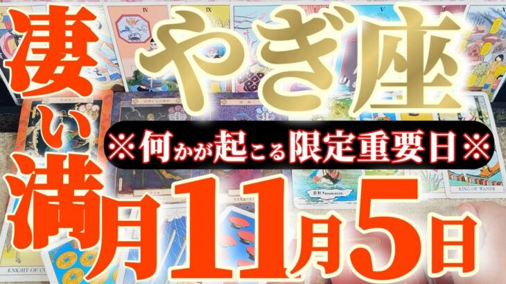 山羊座さんへ11月前半この日が凄い👑【断然!最強です⚡肉体だけは軽んじないように】✡️キャラ別鑑定付き✡️