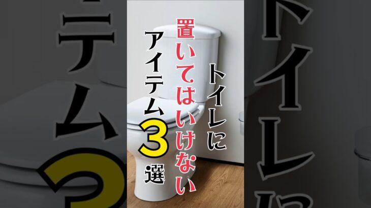 【絶対】トイレに置いてはいけないもの３選！【やめて】　#風水 #運気アップ