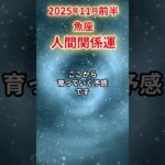 【魚座】 2025年11月前半 うお座の人間関係運 #魚座 #魚座の運勢 #うお座 #人間関係