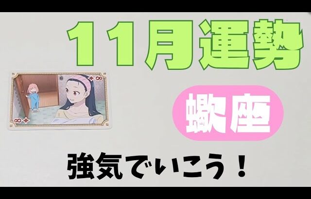 【蠍座】11月の運勢🌈▼タロットカード&オラクルカード&ルノルマンカード占い