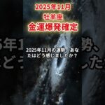 【牡羊座】2025年11月おひつじ座の運勢「金運爆発確定」#牡羊座 #おひつじ座 #牡羊座の運勢