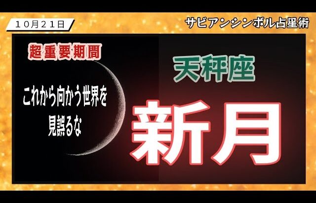 【１０月２１日天秤座新月】絶対に見て！あなたと魂との約束を果たす時が来ました