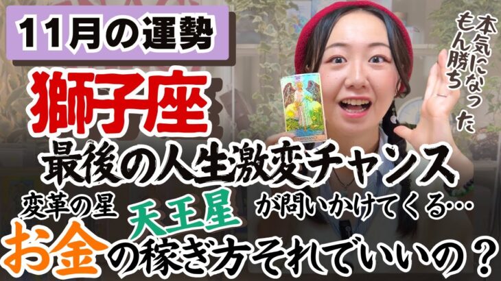 これまでの人生の化学反応が起こる！【獅子座11月の運勢】