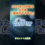【牡牛座】2025年10月後半　おうし座の運勢「重荷を下ろす日！」　 #牡牛座     #おうし座 　#牡牛座の運勢
