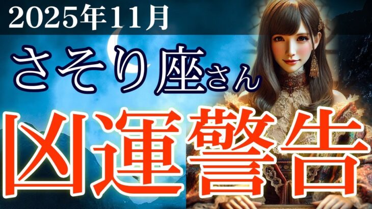 【蠍座】✨2025年11月 さそり座の運勢🔮