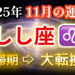 【獅子座♌️11月運勢】しし座の方、停滞期が終わり大転換期を迎えます【全体運・金運💰】