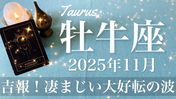 【おうし座】2025年11月♉️ おうし座さん…やっと抜ける!もう怖いものなし、嬉しすぎて涙出るかも、驚くほどの進展あり