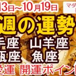 【今週の運勢10月13日から19日】射手座 山羊座 水瓶座 魚座