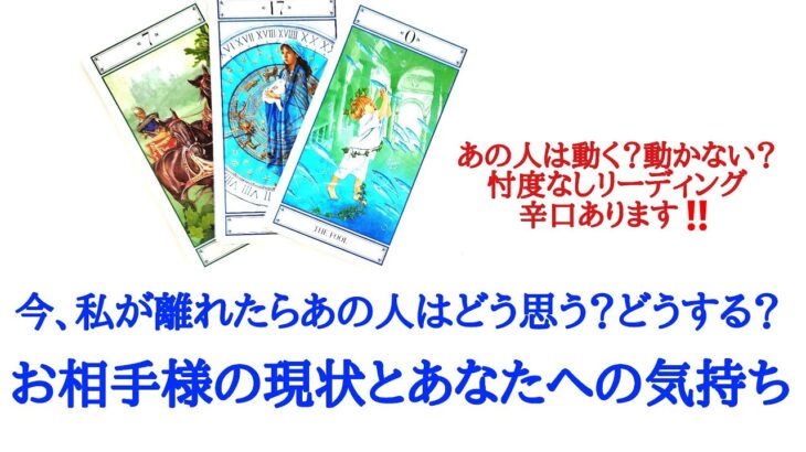 🌹恋愛タロット占い🌹忖度なしリーディング辛口あります‼️今、私があの人から離れたら、あの人はどう思う？どうするの？お相手様の現状とあなたへの気持ち アドバイスetc..片思い カップル 復縁の方まで
