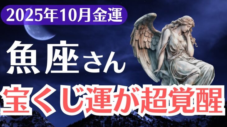 【魚座】2025年10月、うお座、金運と宝くじ運が“超覚醒”する特別な時期です
