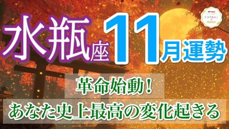 【11月| 水瓶座🍁未来解放】あなたの未来が大きく動き出します🕊️ ［運勢リーディング＆タロット＆オラクル］