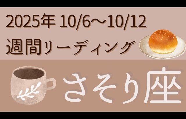 【さそり座】10/6〜10/12⭐️シンプルな週間リーディング⭐️オラクルカード