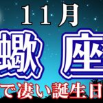♏️さそり座【11月】マジで凄い誕生日月😳オラクルタロットリーディング
