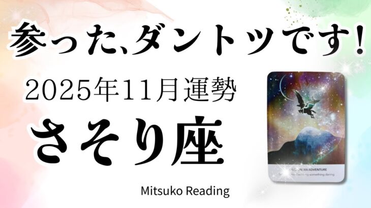さそり座11月は震える幸せ🌈大浄化からの無双モードで今年一番すごすぎるぅ〜!♏️2025年11月運勢仕事恋愛人間関係【癒しのタロット個人鑑定級】
