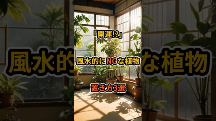 風水的にNGな置き方3選 #観葉植物 #植物 #植物のある暮らし #風水 #運気アップ #雑学 #shorts