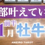 牡牛座♉️11月前半✨恋も仕事もどっちも叶えていい‼️運気にも愛されている幸運期🍀🌈全部叶えていこう❣️