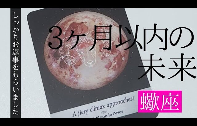 【蠍座】3ヶ月以内に起こること💐▼タロットカード&オラクルカード&ルノルマンカード占い