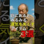 庭にあるとみるみる運気を失くすアイテム3選 #神社 #願い事 #開運 #運気アップ #人生 #雑学 #スピリチュアル #金運  #占い #雑学 #豆知識   #風水 #お金 #健康 #庭 #盆栽