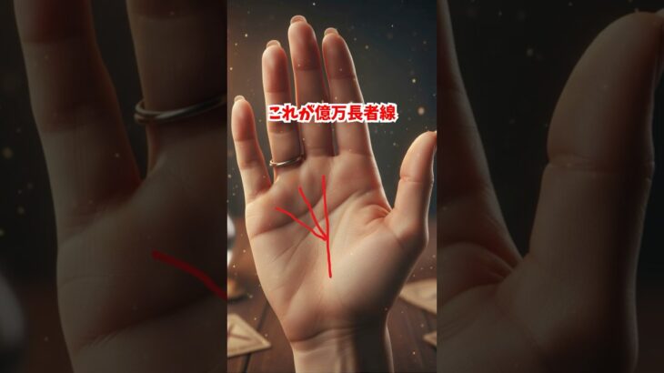 億万長者も手相で分かる ＃手相 ＃手相占い #金運