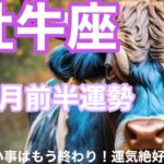 【牡牛座】10月前半の運勢をタロットカードリーディング　～つらい事はもう終わり！運気絶好調～