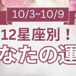 【今週の運勢は？】10/3～10/9 12星座運勢リアルタイム鑑定🌈🐇✨【開運占い師と振り返る1週間】最近あった良いこと、嬉しいこと教えて～！
