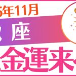 【蠍座】2025年11月さそり座♏「神の金運来る‼️」