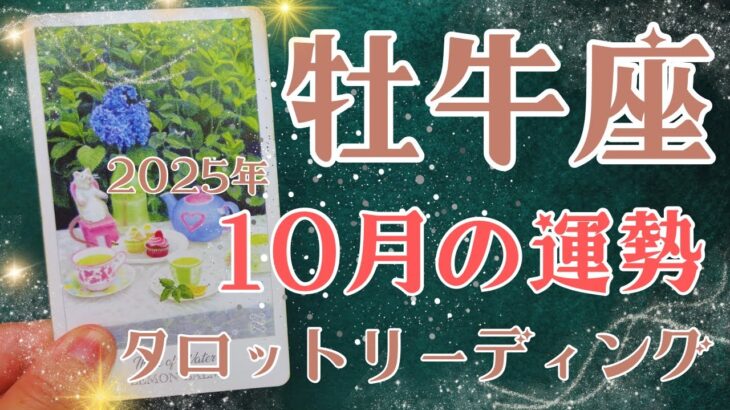 牡牛座さん♉️2025年10月の運勢タロットリーディング✨仕事運・金運・対人運も見ました✨
