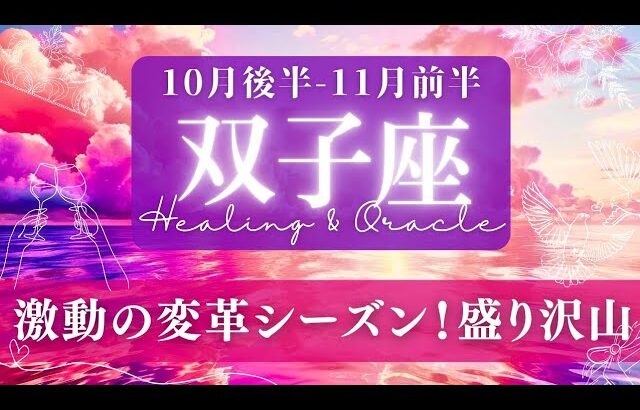 【双子座】10月後半-11月前半／必要なものが集まってくる！最高の着地を見せる時✨🕊🌕【タロット】【運勢】【占い】【ふたご座】
