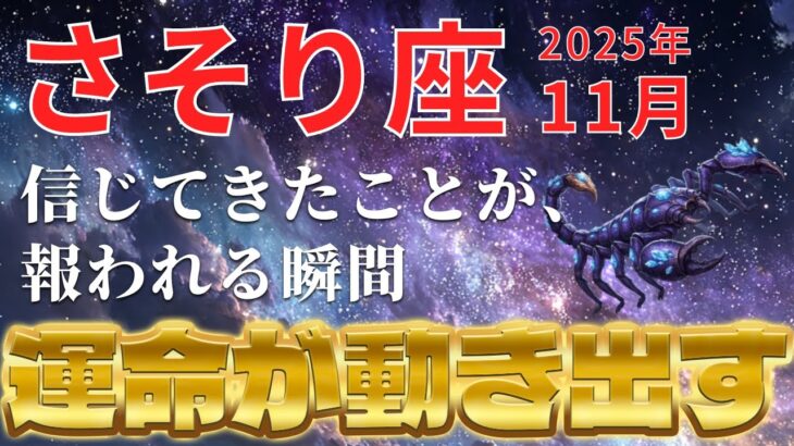 【蠍座♏️運命再生】金運が蘇る11月🔥奇跡の再誕の月【朱雀の星言霊】