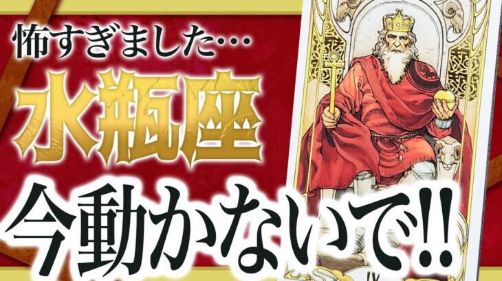 【緊急】まじか…水瓶座さん今は動かないでください。11月中旬からの衝撃的な真実が判明 Akari先生