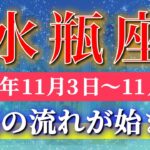 水瓶座 【 みずがめ座 ♒ 】 毎週タロット (2025年11月3日の週) 運命の扉が開く！明るい変化が加速中✨🔑 Aquarius タロット占い タロットリーディング