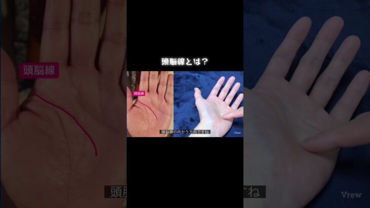 頭脳線の長さによる意味の違い #占い #手相 #スピリチュアル #手相占い