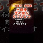 【恋愛運】水瓶座：2025年11月後半みずがめ座は「恋の扉がもうひとつ」　#みずがめ座　#水瓶座　#水瓶座の運勢