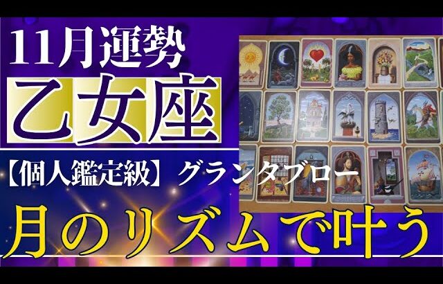【乙女座♍️11月運勢】うわっすごい！個人鑑定級のグランタブローリーディング✨宇宙のミラクルなタイミングに乗っていく！月のリズムで次々叶う！（仕事運　金運）タロット＆オラクル＆ルノルマンカード